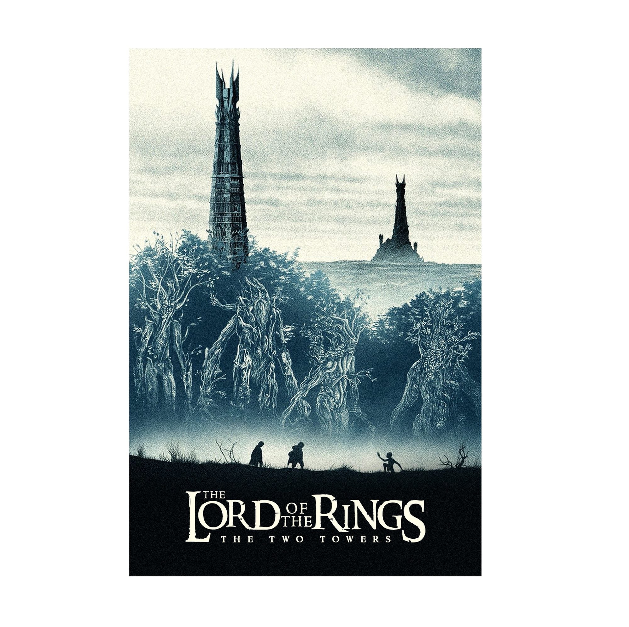 The Lord of the Rings: The Two Towers (2002) Movie Two Towers Art poster print
